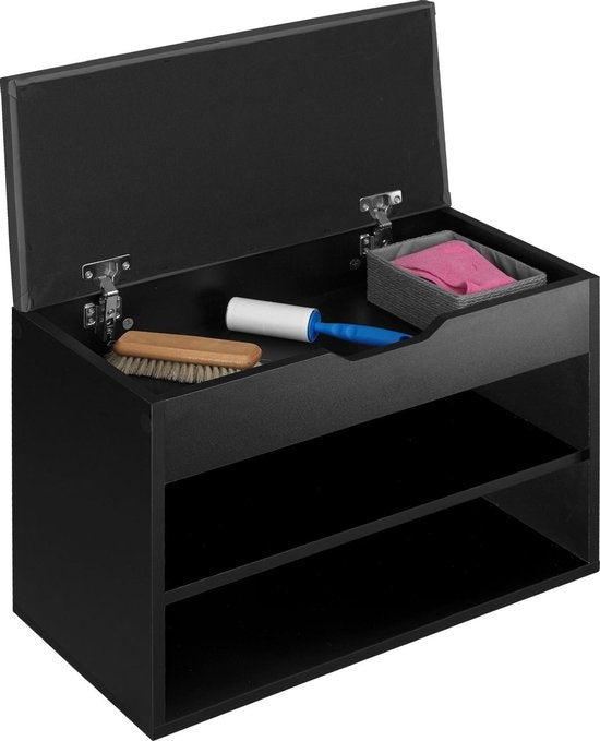 tectake® - Schoenenbank Jasmina zwart SKU: 403615