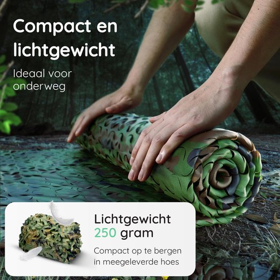 Volcan Camouflagenet 300x400 - Schaduwdoek - Camonet Voor Optimaal Camouflage Effect - Groen