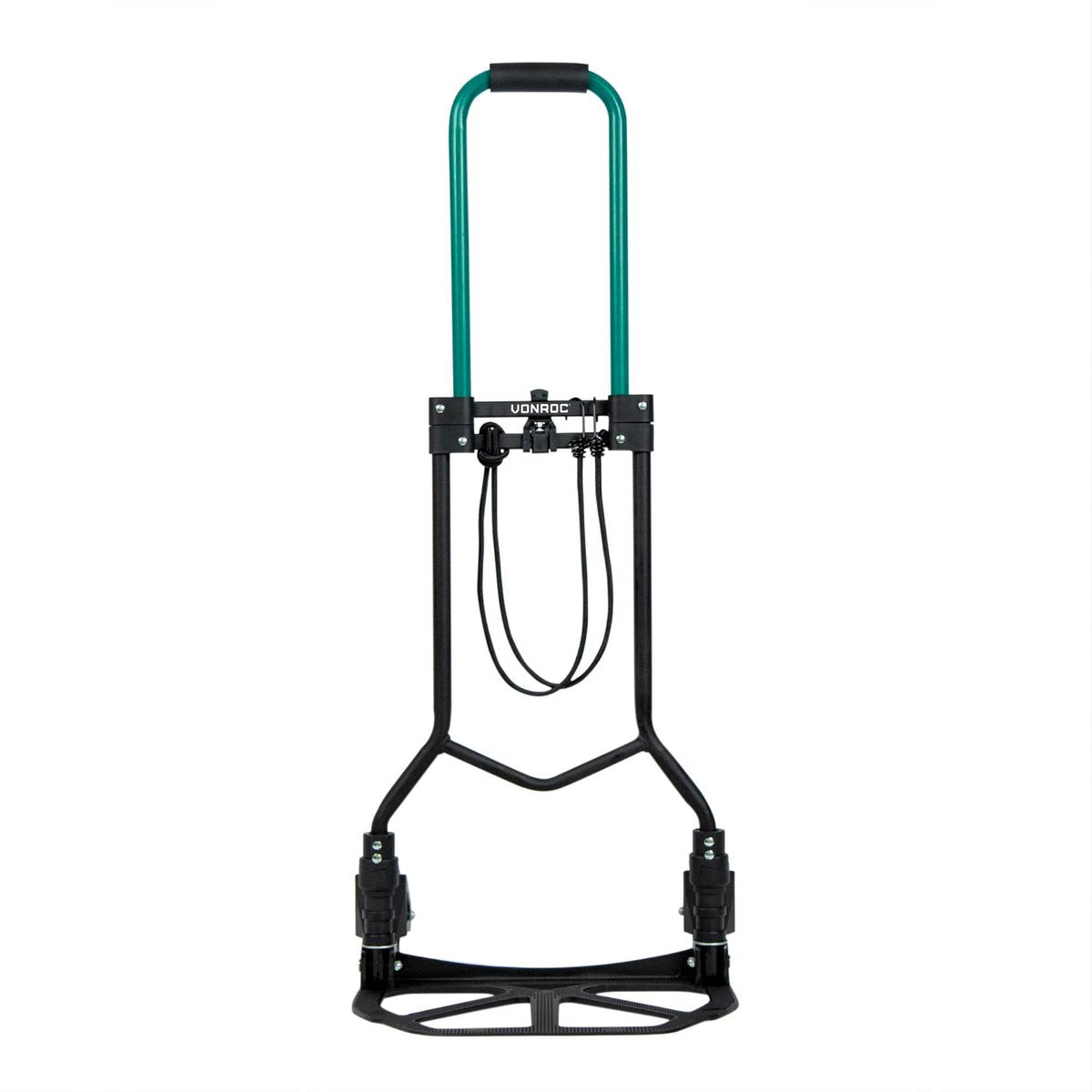 VONROC Steekwagen – Opvouwbaar – Draagplateau met antislip - Max. draagvermogen 80kg. - Incl. bagagespin