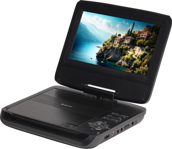 Denver Draagbare DVD Speler Auto - 7 inch - Incl. Hoofdsteunhouder - USB - Draaibaar Scherm - MT792