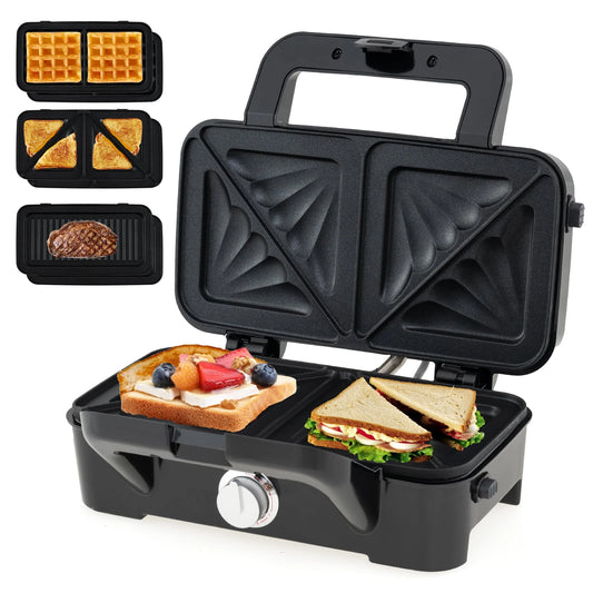 Coast 3-in-1 Tostiapparaat – Sandwichmaker, Wafelijzer en Grill – 1200W met Verwisselbare Platen