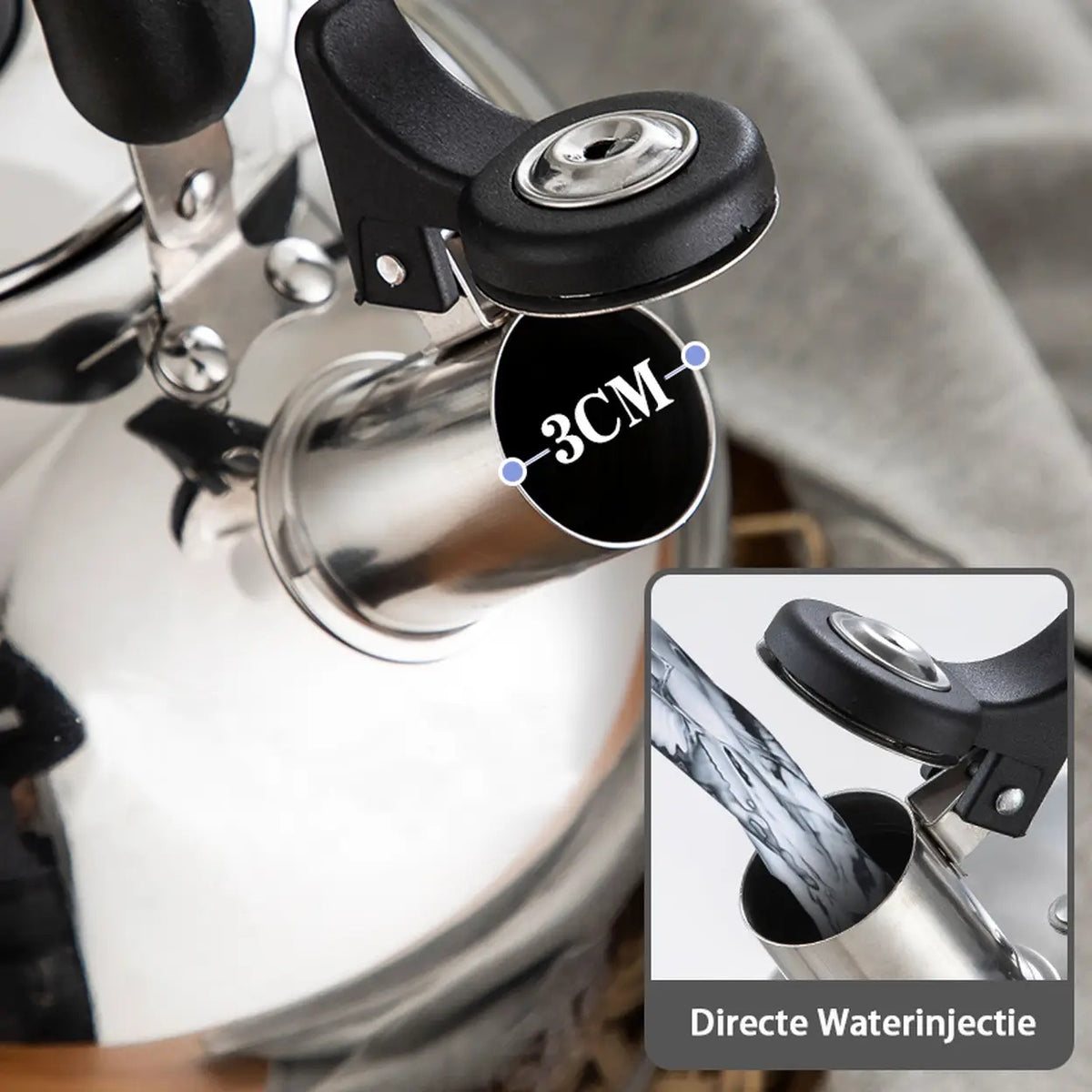 Maxcook MS004Y Waterketel - RVS 304 - 4 L