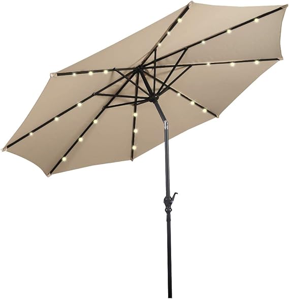 Coast Parasol met LED verlichting - Ø270 cm - Beige