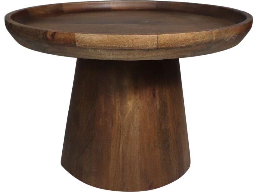 Boox Bijzettafel Drum - Mangohout - Matt Bruin - 60 x 60 x 40 cm