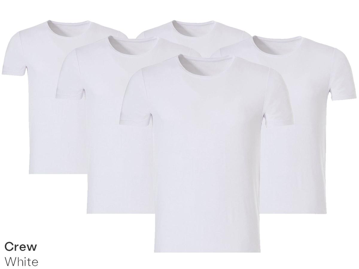 Ten Cate Basic Heren T-shirt - Ronde of V-Hals - maat 2XL - White