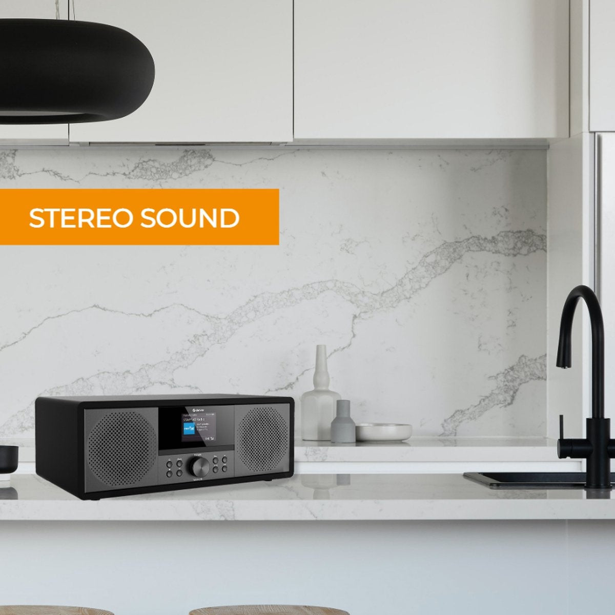 Denver - Internetradio & DAB+ Radio - MIR-270 - 2,4 inch Kleurenscherm - 200W Bluetooth & CD-speler - USB & AUX - Kunststof & Metaal - Zwart
