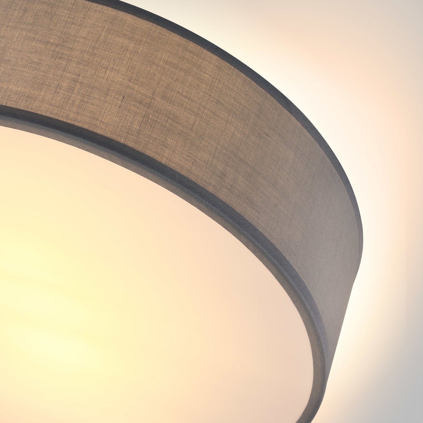 Monzana Plafondlamp - Grijs - Stof - Ø38cm
