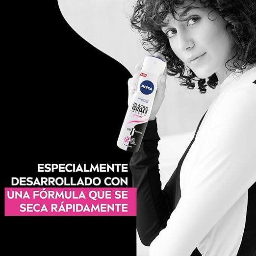 6x Nivea Black White Clear Deodorant Spray 200ml