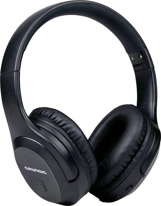 Grundig Bluetooth Koptelefoon - Hoofdtelefoon Draadloos - Over Ear Koptelefoon met 40 Uur Afspeeltijd - Draadloze Koptelefoon met Microfoon - Incl. Audio kabel 3.5mm en USB-C Oplaadkabel