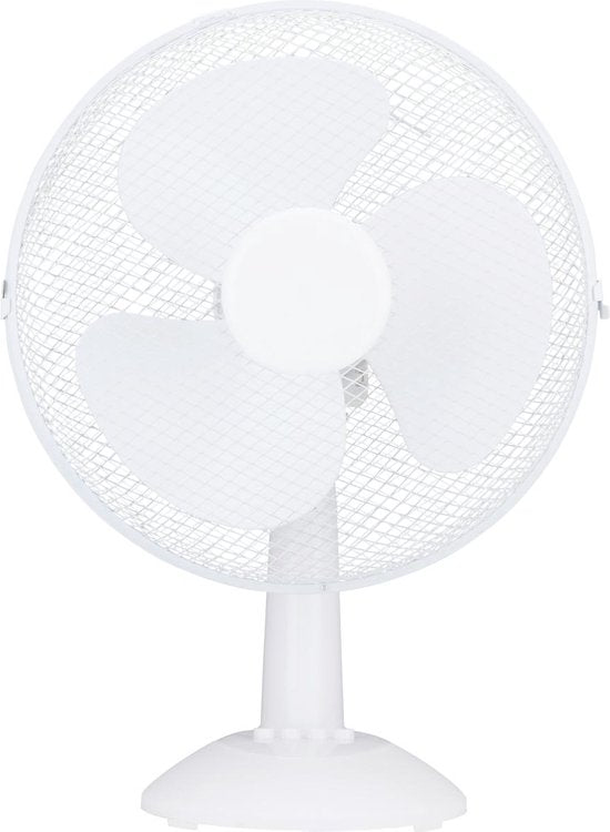 Lifetime Air Tafelventilator 35W - Ventilator voor Tafel en Bureau - met Handvat, 3 Snelheden en Kantelbare Functie - Geruisloos 65dB - Wit