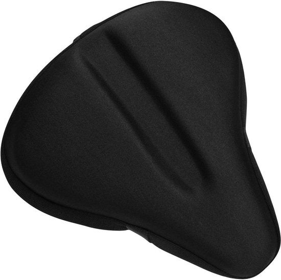 TIKKENS® Zadelhoes Fiets Gel 3D - Regenhoes Waterdicht - Fietszadeldek Silicone - Zitkussen - Fietszadelhoes - Zwart