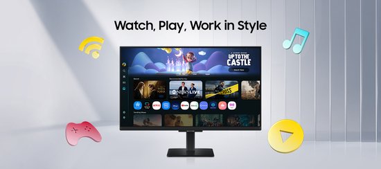 Samsung Smart Monitor M5 LS27FM500EUXEN - Full HD Smart Monitor - 27 Inch
