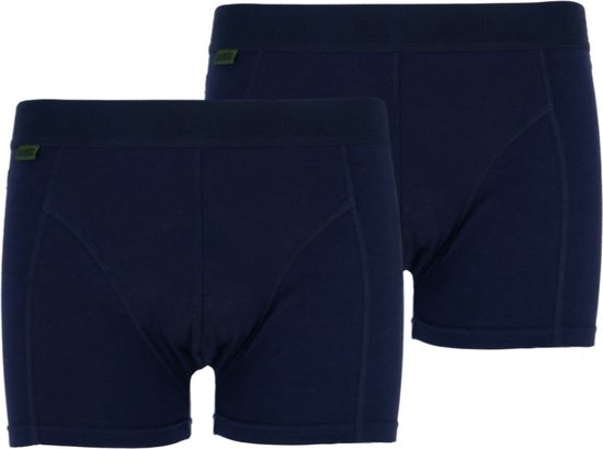 Basset Bamboe Heren Boxershorts donkerblauw 2-pack - maat M