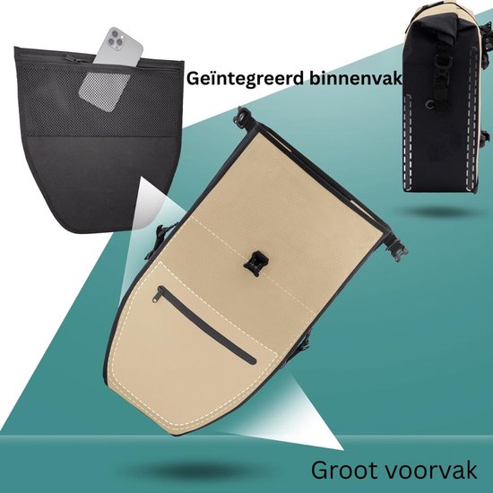 DailySupplies® Fietstas Enkel - Waterdichte Fietstassen Voor Bagagedragers - Transporttas Met Schouderband En Handvat