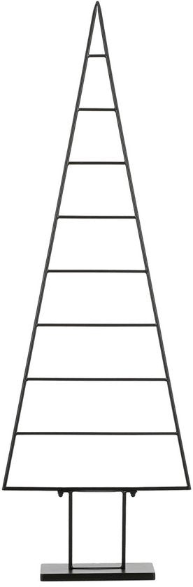 Mica Decorations Decoratie Kerstboom - L50 x B15 x H152 cm - Metaal - Zwart