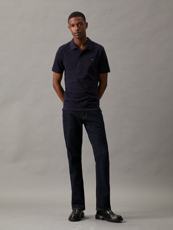 Calvin Klein Stretch Piqué Slim Fit Polo - Heren - Night Sky - 3XL