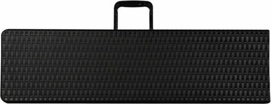 Perel Klapbank - Weerbestendig - Max.400 kg - Staal - Zwart - 180x25x43 cm