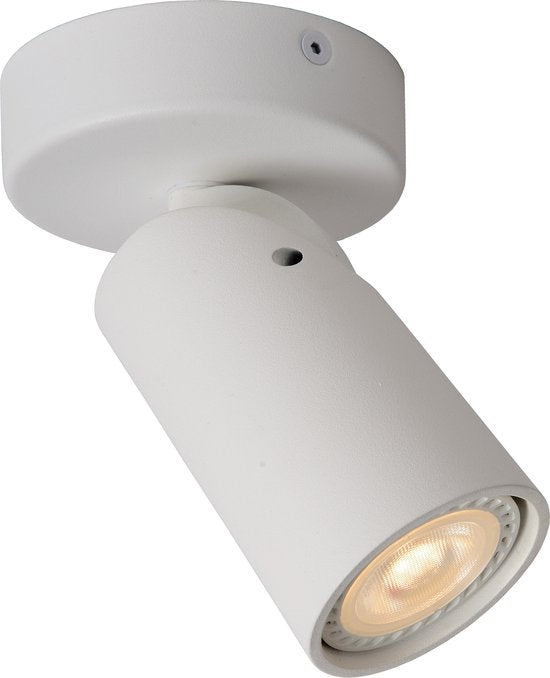Lucide XYRUS - Plafondspot (Plafondlamp) - Ø 9 cm - LED Dim to warm - GU10 - 1x5W 2200K/3000K - Wit