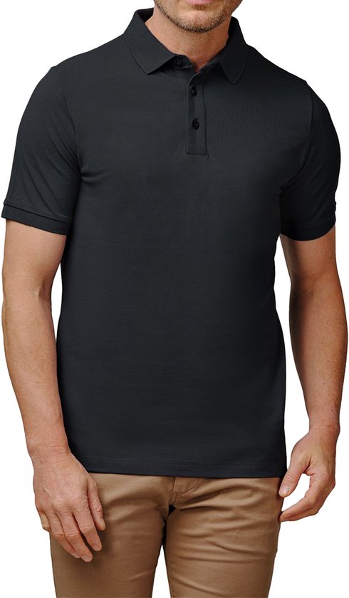 Bamboo Elements - Polo Shirt Heren - Antraciet Grijs XL - Polo Heren Korte Mouw - Pique Stof - T Shirt Heren - Bamboe