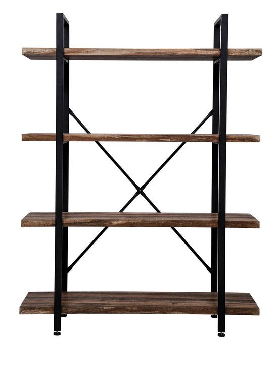 Wandkast boekenkast Stoer - industrieel design - 140 cm hoog