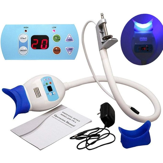 Aries Outlets LED Tandenbleeklamp voor Professionele Tandbleking – Koud Licht Accelerator – Verstelbare Zwanenhals – Wit