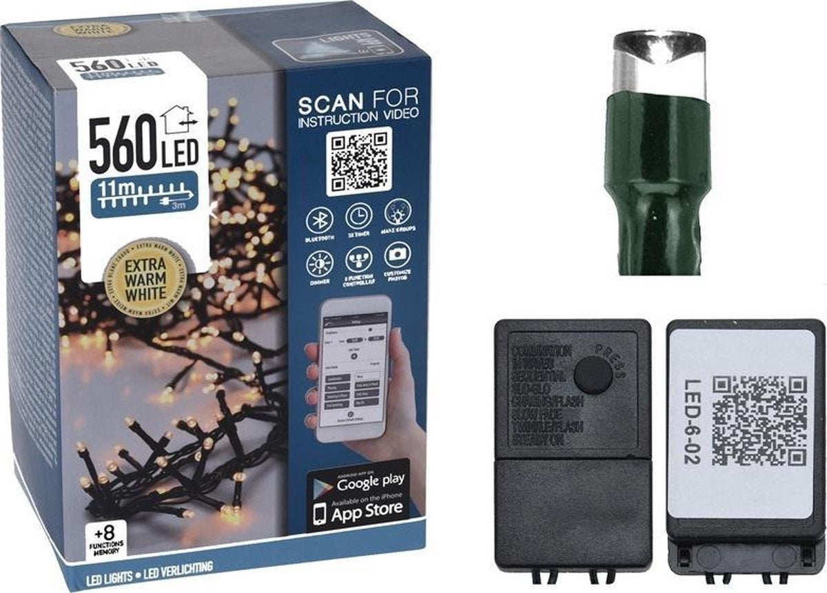Nampook kerstverlichting - 11m - 560L WW