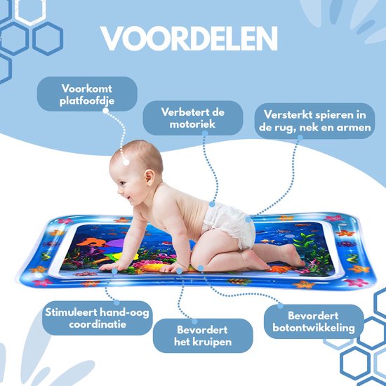 Spoused Waterspeelmat - Watermat - Speelmat baby - Speelkleed baby - Tummy Time - Luxe Geschenkdoos