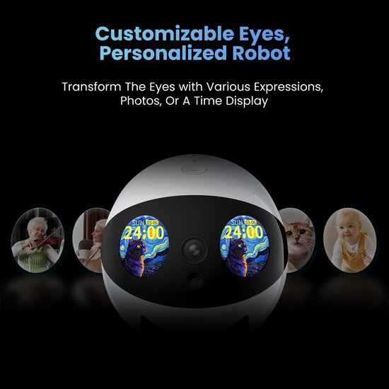 Enabot Air 2 Plus - Intelligente Begeleidingsrobot - 3K HD Camera - Dubbele Communicatie - Grijs