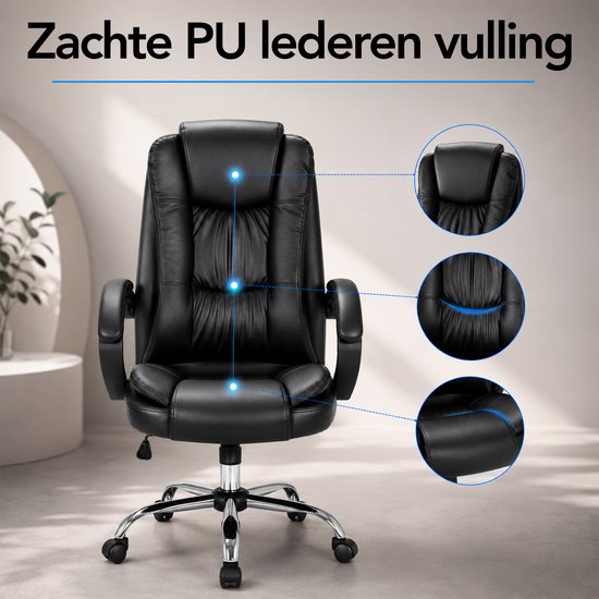 Infinity Goods Ergonomische Bureaustoel - Office Chair - Verstelbaar - 4D Lendensteun & Mesh - Tot 150kg - NEN-EN1335 - Zwart