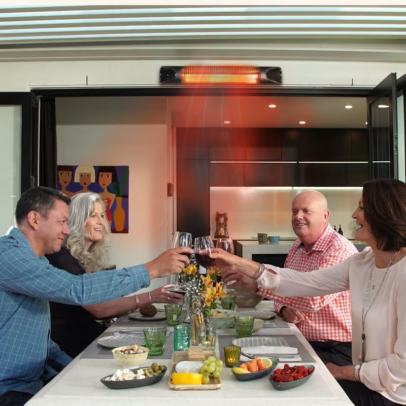 Livington Infrarood Heater - Inclusief Afstandsbediening - Vier Warmtestanden - Beweging Sensor - Wandmontage