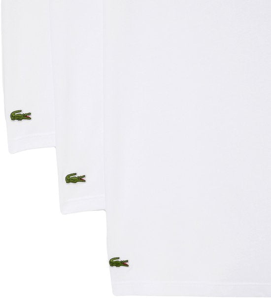 Lacoste t-shirt T-shirt met korte mouwen 3 stuks - wit - maat XXL