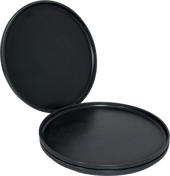 Bo-Camp - Industrial - Dinerbord - Patom - 4 Stuks - Antraciet