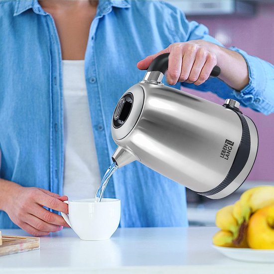 Lebenlang LBE2662 Waterkoker - 1.7L - RVS - BPA vrij - 2200W - RVS