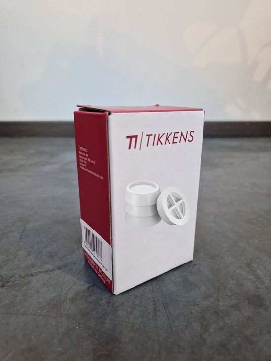 TIKKENS Trillingsdempers Wasmachine/Droogkast - Set van 4 stuks - Trillingsmat - Voetjes Droger - Demper - Anti Vibratie - Antislip Rubber - Wit