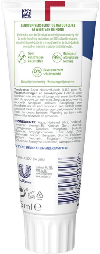 Zendium Classic Tandpasta 75 ml