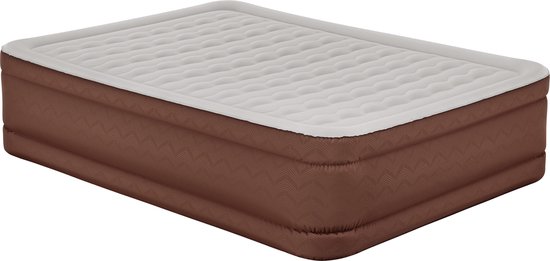 AlwayzAire Fortech Queen Luchtmatras met Ingebouwde Comfort Choice+ Dubbele Pomp 2,03 m x 1,52 m x 51 cm