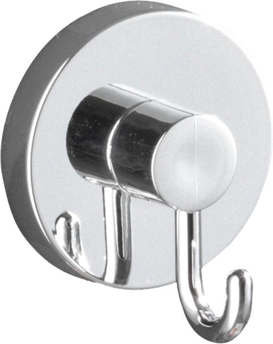 WENKO Vacuum-Loc Handdoekhaken 2 Stuks chroom - Wandhaak - Handdoekhouder - Handdoekhaakjes - Bevestigen zonder boren