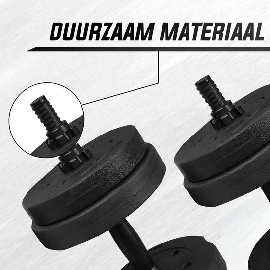 Fitby Dumbells - Dumbbells - Gewichten set - Verstelbare Dumbells - Halterset - Dumbell Set - 15 kg