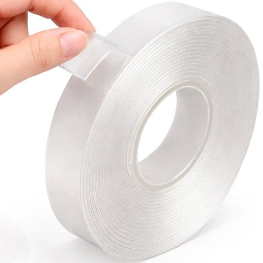 Dubbelzijdig tape extra sterk - 3 meter - 3 cm breed - Waterbestendig en Herbruikbaar - Montage - Nano - Plakband - Klussen - Transparante