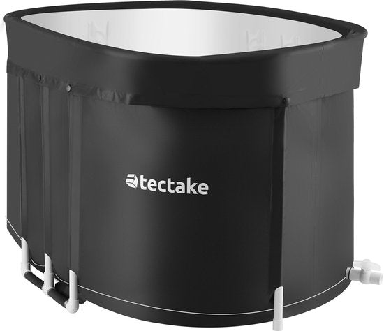 tectake® IJsbad Espoo - Ice Bath - Zitbad - 105 x 70 x 66 cm - 375 Liter - Opvouwbaar IJsbadkuip met Aluminium Frame en Beschermhoes - 3-voudige Isolatie - Inclusief Draagtas en Waterkussen