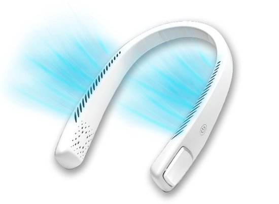 LIVINGTON Cool2Go Nekventilator - lichtgewicht draagbare nekventilator met 3 snelheden, flexibele nekriem en 6 uur werktijd.