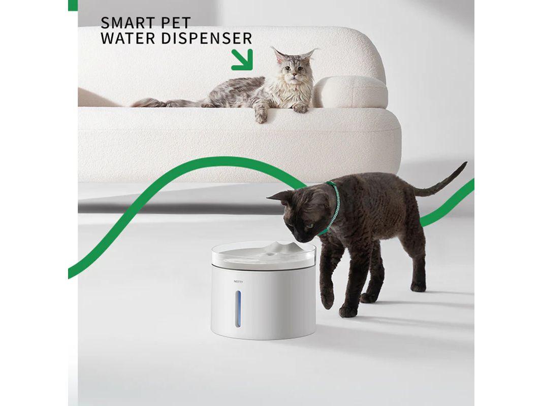 Petlux Notty Water Fontein - UV Sterilisatie - App Bediening - 20 x 20 x 16 cm Wit