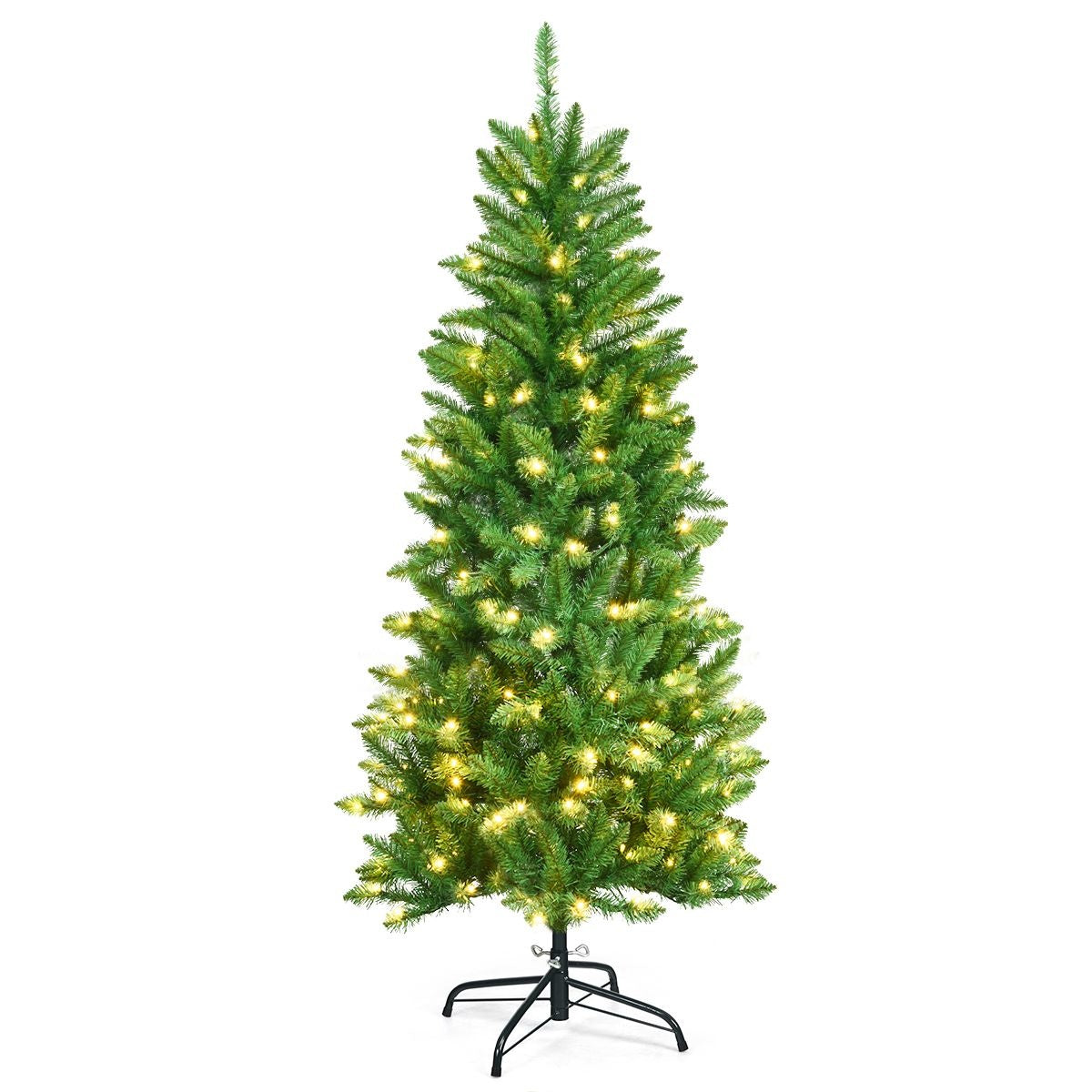 Coast Verlichte Kunsterstboom Potlood MET Warm Wit Licht - Groen - 150cm