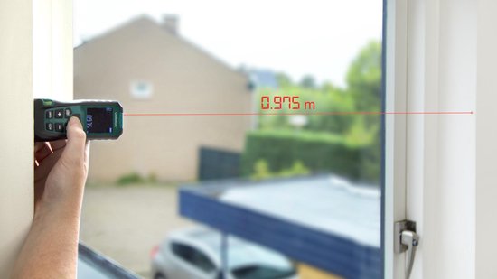 VONROC Laser afstandsmeter – 40 meter bereik –  Aanpasbare meetreferentie