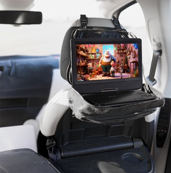 Denver Draagbare DVD Speler Auto - 10 inch - Incl. Hoofdsteunhouder - USB - Draaibaar Scherm - MT1097