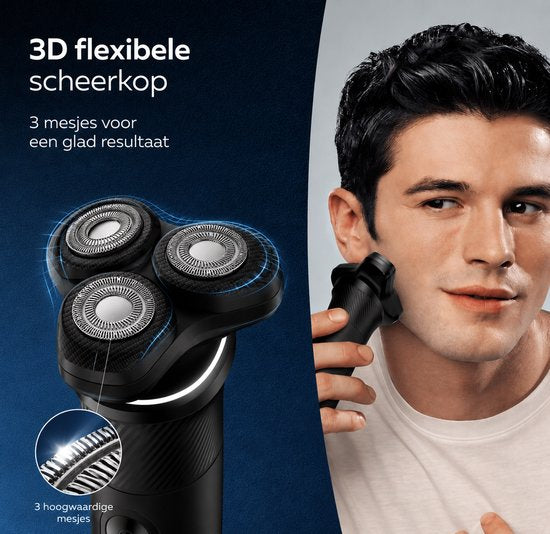 Scheerapparaat Mannen 3-in-1 - Met Trimmer en Neustrimmer - Elektrische scheerapparaat - Nat & Droog Scheren - Baardtrimmer