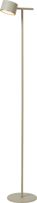 Lucide GIAN - Vloerlamp - LED Dimbaar - 1x9W 2700K - Taupe