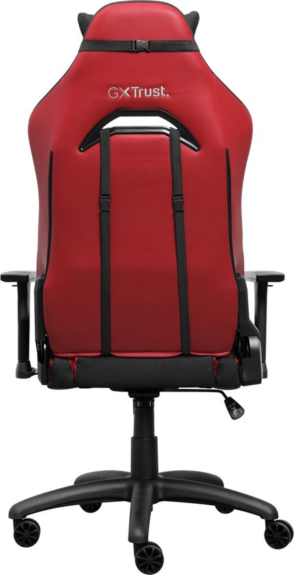 Trust GXT 714R Ruya - Ergonomische Gamestoel - 3D-armleuningen - Ademende Stof en PU-leer - Tot 150 kg - Rood