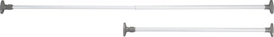 Wenko Kledingroede Herkules 80-145 Cm Rvs Wit