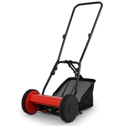 Coast Handgrasmaaier - 30 cm - 18,5 L Opvangmand - 5 Messen - Rood
